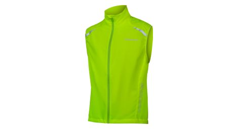 Veste coupe-vent déperlant sans manches endura hummvee jaune fluo