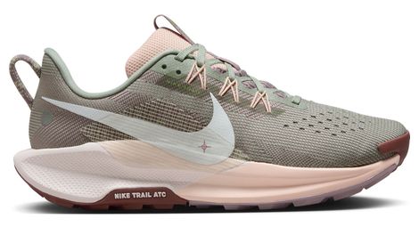 Chaussures trail nike pegasus trail 5 vert/rose femme