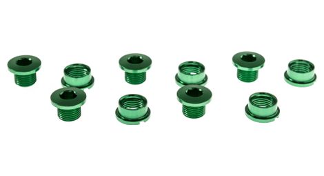 Kit di 5 viti camino ice r-bolt 6.5mm verdi