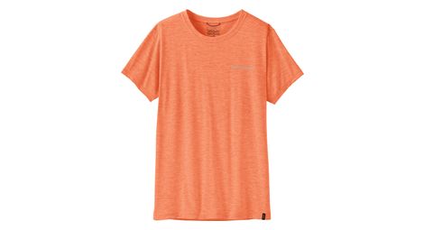 Camiseta técnica Patagonia Cap Cool Daily Mother Rays naranja para mujer