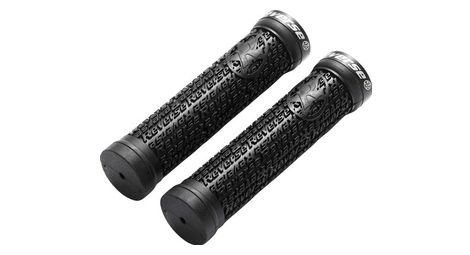 Paire de grips reverse stamp single lock on o30mm x 135mm noir