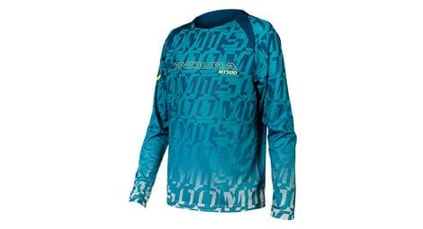 Maillot manches longues endura mt500 ltd myrtille bleu