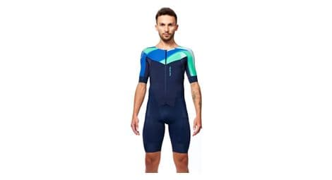 Traje de triatlón de larga distancia van rysel azul/verde