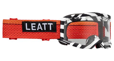 Masque Leatt Velocity 4.0 MTB X-Flow Stripe Noir/Blanc/Clear 83 Vlt