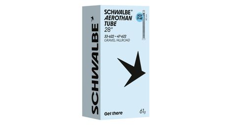 Leichter Schwalbe Aerothan Gravel/Allroad-Schlauch, Schwalbe Clik-Ventil, SCV17AE, 700 mm, Presta, 80 mm