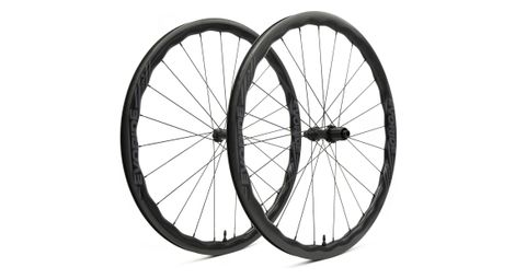 Paire de roues evoride evojet 35mm - noir - 700c disque – 1395gr - 12x100 / 12x142 – sram xdr - centerlock – 2023