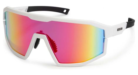 Lunettes velo rogelli recon - unisexe - blanc/corail
