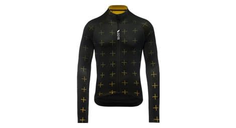 Gore wear c5 thermo long sleeve jersey zwart/geel