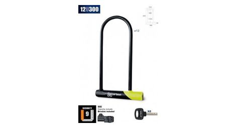 URBAN - Antivol U Vélo Ø12Mm 106X280Mm - Support Inclus