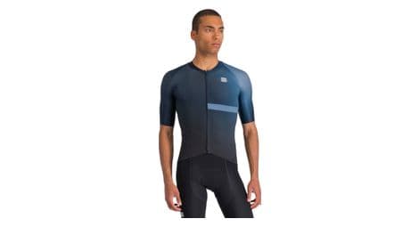 Maillot sportful bomber de manga corta negro/azul