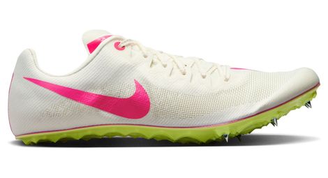 Zapatillas de atletismo nike zoom ja fly 4 blancas rosa amarillas