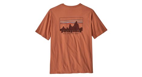 T shirt patagonia 73 skyline organic orange