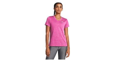 Maillot manches courtes under armour tech twist rose femme
