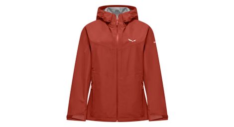 Veste Imperméable Salewa Puez 2.5L Powertex Rouge Femme