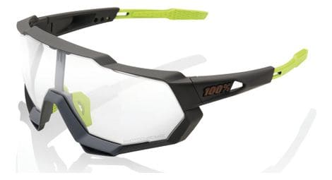 Lunettes 100% speedtrap - soft tact cool grey - verres photochromic 