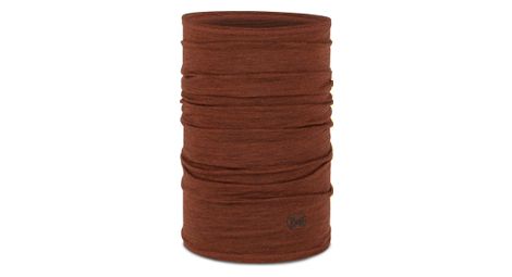 Buff merino lightweight multistripes choker brown