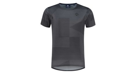 Maillot manches courtes vtt velo rogelli adventure core - homme - gris