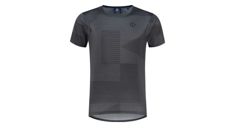 Maillot manches courtes vtt velo rogelli adventure core - homme - gris
