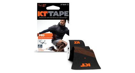 Kt tape pro 16 ft uncut strap roll (5 m) jet black