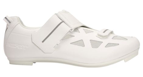 Par de zapatillas de triatlón Neatt Asphalte Tri blancas