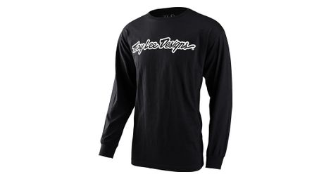 Camiseta de manga larga troy lee designs signature negra