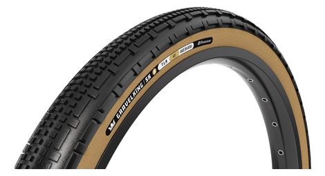 panaracer gravelking sk r gravel tire 700 mm tubeless ready folding zsg gravel compound beadlock tufftex r black amber sidewall