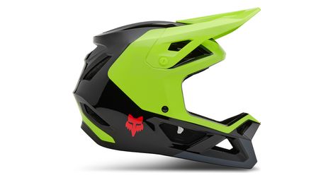 Casque intégral fox rampage barge jaune fluo/gris