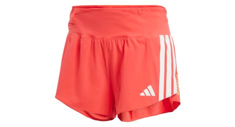 Pantalón corto adidas adizero gel 3inch mujer rojo