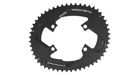 Plateau route 4bra d.110 pour shimano ultegra r8000 - 6800 ta x110 ovalution2 52dts exterieur compatible 105  5800-dura ace 9000+9100 noir 11v.  (penser a commander le kit intravis correspondant)