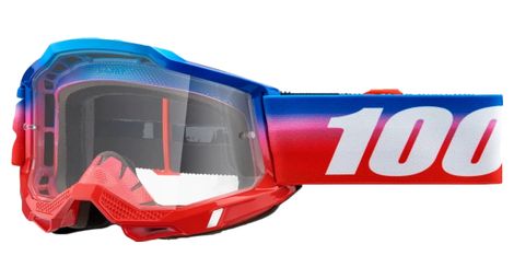 100% accuri 2 unity blue red goggle / clear lenses