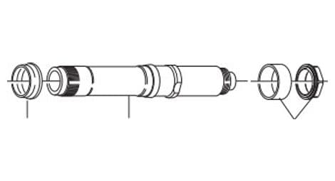 Kit de conversión de rueda trasera de disco campagnolo bora/shamal a eje qr 10x135mm