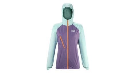 Chaqueta impermeable millet intense 2.5 gris para mujer