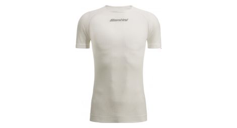 Sous maillot manches courtes santini rete blanc
