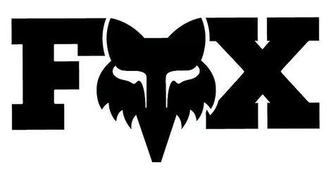 Pegatinas fox f head x 7,6 cmnegro