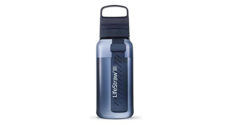 Bouteille filtre à eau lifestraw go 2.0 bleu mer egée 1 litre-bleu