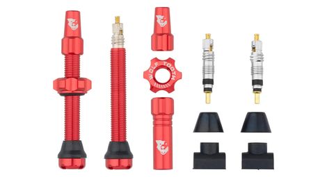 Valves tubeless wolf tooth 44 mm rouge