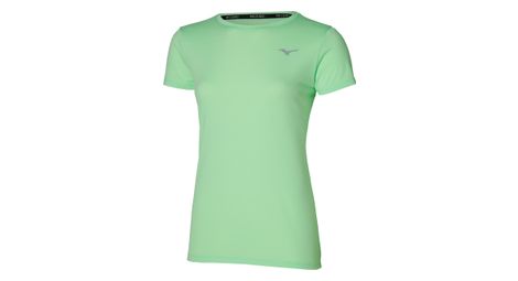 Maillot manches courtes mizuno impulse core vert femme