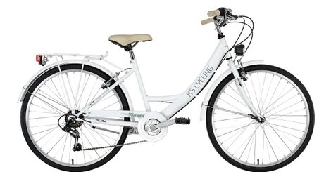 Vélo de ville dame 26 toscana 6 vitesses blanc tc 41 cm ks cycling