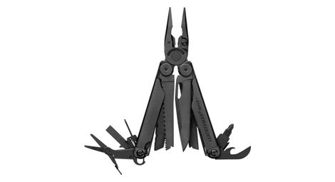 Pince multifonctions 18 outils wave plus noire - leatherman