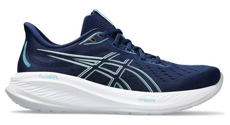 Asics gel cumulus 26 laufschuhe blau weiß 42