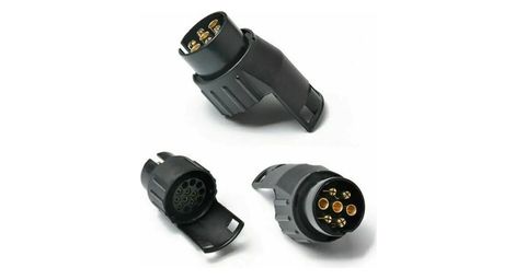 Adaptateur Velkyne Prise 7 Broches vers 13 Broches Boule Attelage 12V Noir