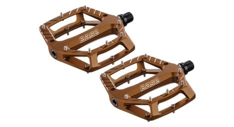Paire de pédales reverse base marron