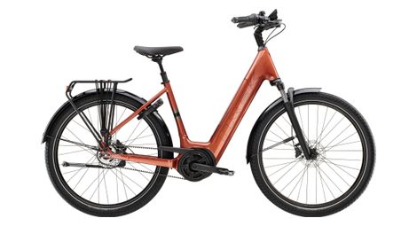 Vélo de ville électrique trek district+ 4 lowstep shimano nexus courroie 5v 545 wh 27.5 orange