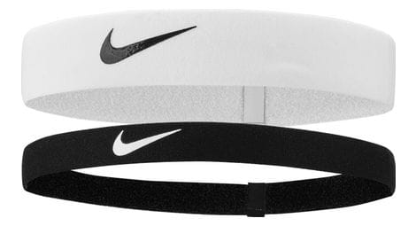 Cinta de pelo nike flex (x2) blanco negro