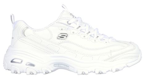 Zapatillas Lifestyle Skechers D'Lites Fresh Start Blanco/Plata para mujer