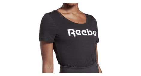 T-shirt noir femme reebok te graphic tee vector