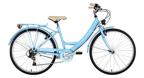 Vélo de ville dame 26 toscana 6 vitesses bleu clair tc 41 cm ks cycling