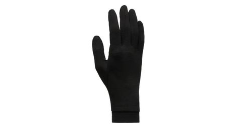 Cairn guantes largos de seda para hombre negros