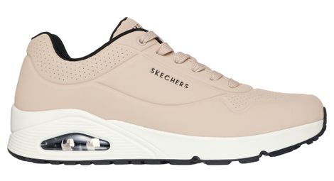 Chaussures Lifestyle Skechers Uno Stand On Air Beige/Noir Homme