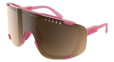 Lunettes poc devour pink translucent / brown silver mirror